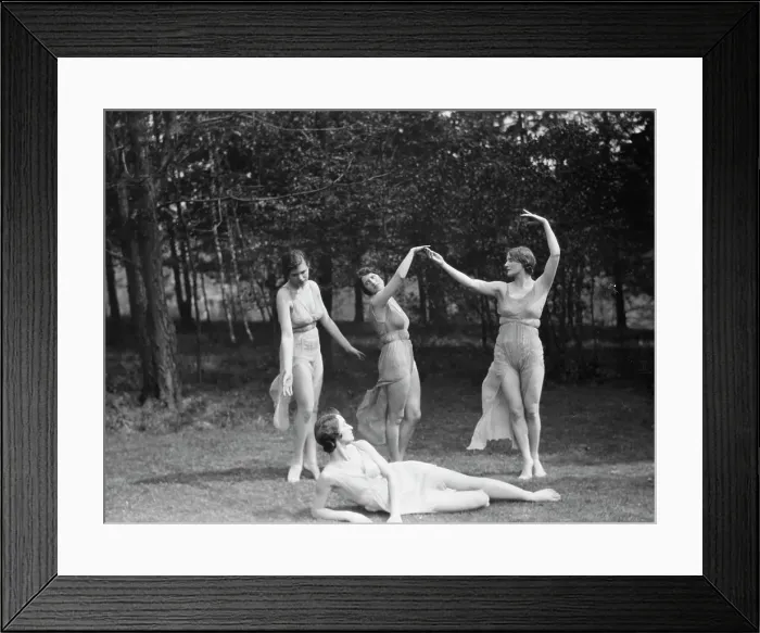 Framed Print : Elizabeth Duncan dancers and children, 1929 Creator: Arnold Genthe Framed Print : Elizabeth Duncan dancers and children, 1929 Creator: Arnold Genthe