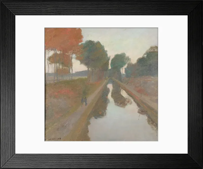 Framed Print : Le canal, 1894. Creator: Dulac, Charles-Marie (1865-1898) Framed Print : Le canal, 1894. Creator: Dulac, Charles-Marie (1865-1898)
