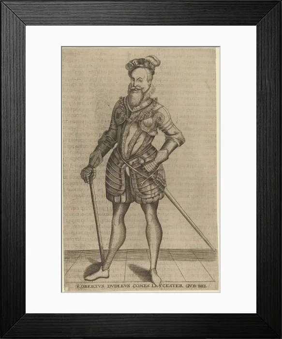 Framed Print : Robert Dudley, Earl of Leicester. Creator: Christoffel van Sichem I Framed Print : Robert Dudley, Earl of Leicester. Creator: Christoffel van Sichem I