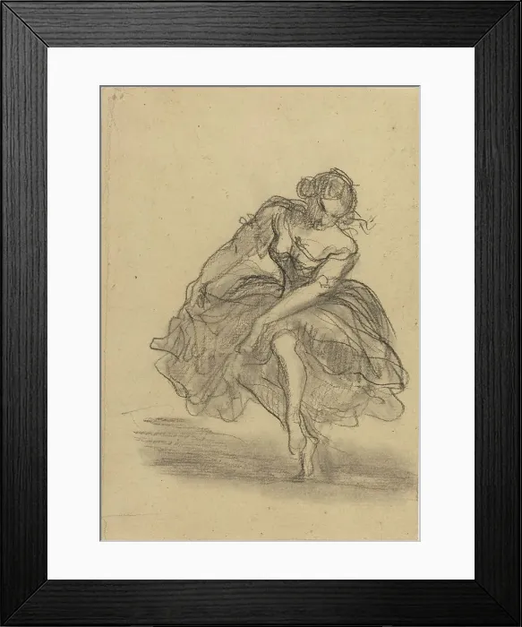 Framed Print : Dancer. Creator: Honore Daumier Framed Print : Dancer. Creator: Honore Daumier