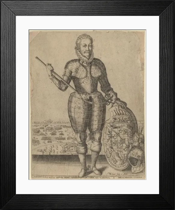 Framed Print : Maurice of Nassau, Prince of Orange. Creator: Christoffel van Sichem I Framed Print : Maurice of Nassau, Prince of Orange. Creator: Christoffel van Sichem I