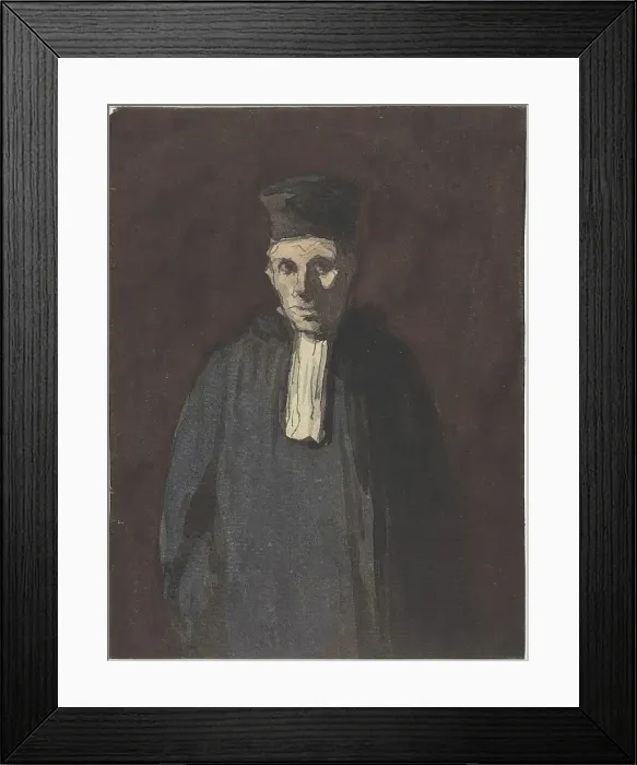Framed Print : Prosecutor. Creator: Honore Daumier Framed Print : Prosecutor. Creator: Honore Daumier