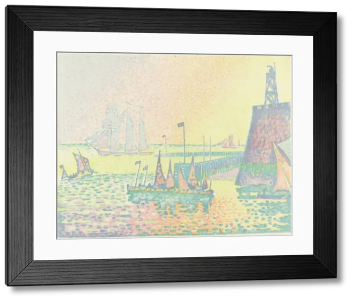 Framed Print : Evening (Le soir), 1898. Creator: Paul Signac Framed Print : Evening (Le soir), 1898. Creator: Paul Signac
