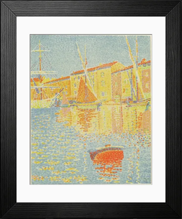 Framed Print : The Buoy (La bouée), 1894. Creator: Paul Signac Framed Print : The Buoy (La bouée), 1894. Creator: Paul Signac