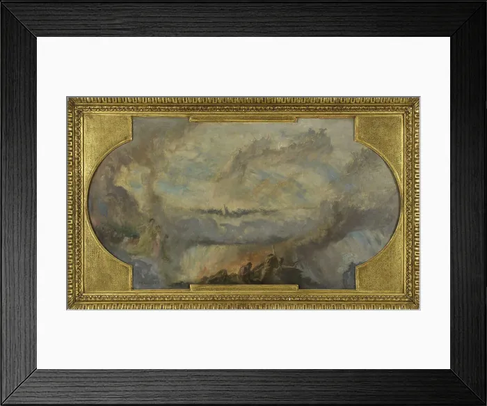 Framed Print : Esquisse pour la galerie nord du Petit Palais : La Révolution française (Plafond), 1912. Creator: Fernand Cormon Framed Print : Esquisse pour la galerie nord du Petit Palais : La Révolution française (Plafond), 1912. Creator: Fernand Cormon