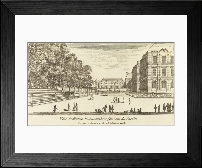 Framed Print : Veue du Luxembourg, 1655. Creator: Israel Silvestre Framed Print : Veue du Luxembourg, 1655. Creator: Israel Silvestre