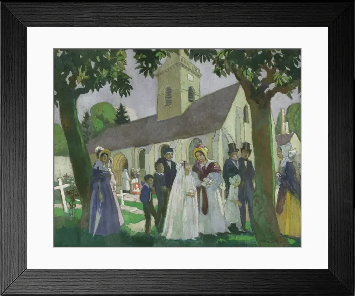 Framed Print : Première communion de Léopoldine à Fourqueux, 1933. Creator: Maurice Denis Framed Print : Première communion de Léopoldine à Fourqueux, 1933. Creator: Maurice Denis