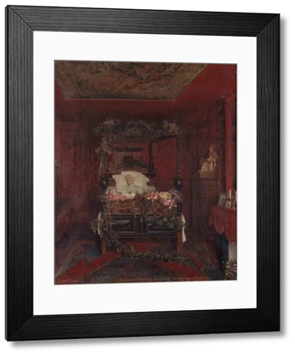 Framed Print : Victor Hugo sur son lit de mort, 22–05–1885 — 23–5–1885. Creator: Pierre-Paul-Leon Glaize Framed Print : Victor Hugo sur son lit de mort, 22–05–1885 — 23–5–1885. Creator: Pierre-Paul-Leon Glaize