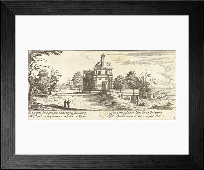 Framed Print : Le Grotte de Meudon, 1655. Creator: Israel Silvestre Framed Print : Le Grotte de Meudon, 1655. Creator: Israel Silvestre