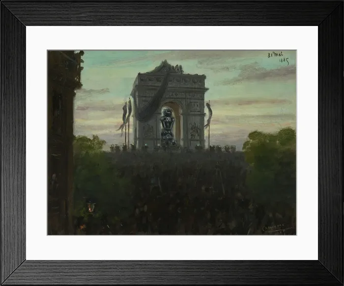 Framed Print : Funérailles de Victor Hugo, 31 mai et 1er juin 1885, 31–05–1885. Creator: Henri Mayeux Framed Print : Funérailles de Victor Hugo, 31 mai et 1er juin 1885, 31–05–1885. Creator: Henri Mayeux