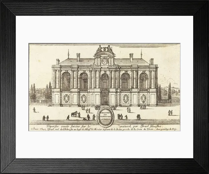 Framed Print : L'Hostel de Vandosme a Paris, 1652. Creator: Israel Silvestre Framed Print : L'Hostel de Vandosme a Paris, 1652. Creator: Israel Silvestre
