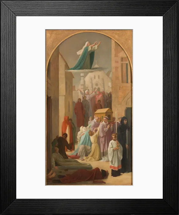 Framed Print : Sketch for the church of Saint-Sulpice: the plague, between 1860 and 1864 Creator: Louis Charles Timbal Framed Print : Sketch for the church of Saint-Sulpice: the plague, between 1860 and 1864 Creator: Louis Charles Timbal