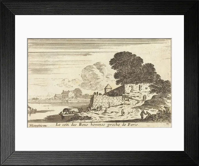 Framed Print : Le coin des Bons hommes proche de Paris. Creator: Israel Silvestre Framed Print : Le coin des Bons hommes proche de Paris. Creator: Israel Silvestre