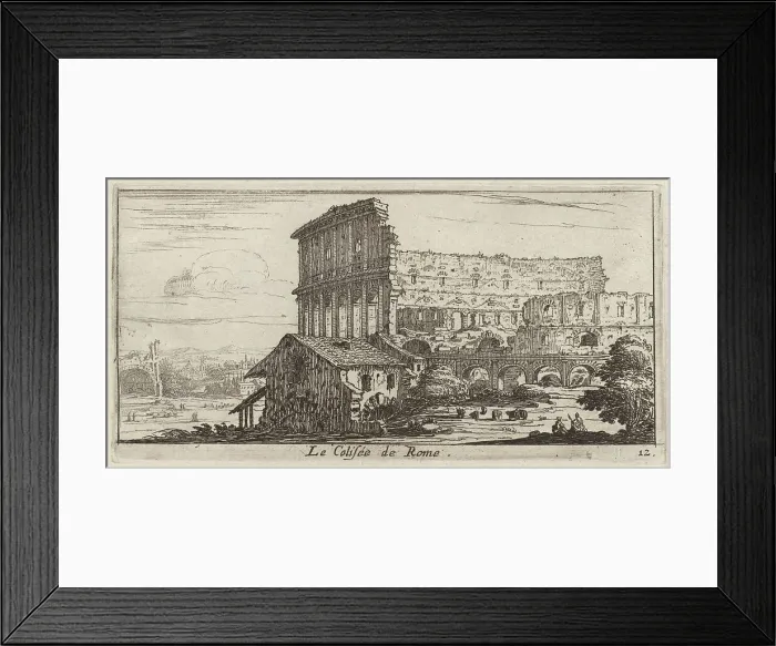 Framed Print : Le Colisée de Rome, 1640-1660. Creator: Israel Silvestre Framed Print : Le Colisée de Rome, 1640-1660. Creator: Israel Silvestre