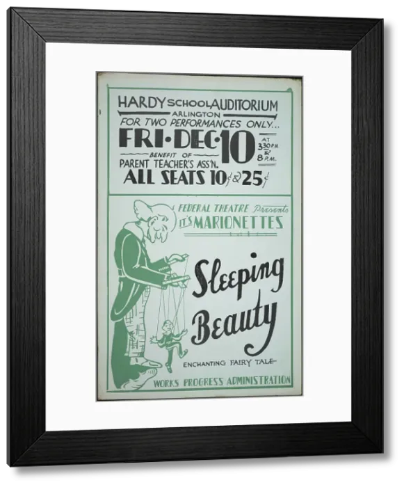 Framed Print : Sleeping Beauty, [193-]. Creator: Unknown