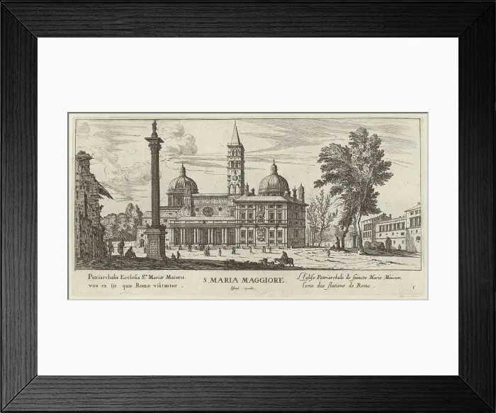 Framed Print : S. Maria Maggiore, 1640-1660. Creator: Israel Silvestre Framed Print : S. Maria Maggiore, 1640-1660. Creator: Israel Silvestre