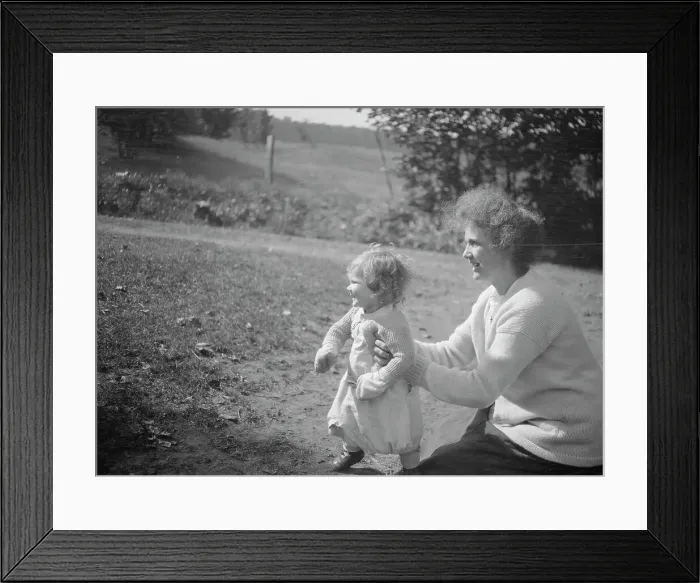 Framed Print : MacKaye, Percy, Mrs. and child, outdoors, 1927 Creator: Arnold Genthe Framed Print : MacKaye, Percy, Mrs. and child, outdoors, 1927 Creator: Arnold Genthe