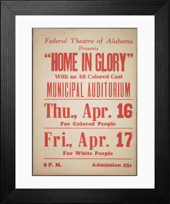 Framed Print : Home in Glory, Birmingham, AL, 1936. Creator: Unknown Framed Print : Home in Glory, Birmingham, AL, 1936. Creator: Unknown