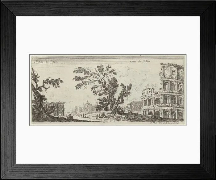 Framed Print : Veduta dei Coliseo, 1640-1660. Creator: Israel Silvestre Framed Print : Veduta dei Coliseo, 1640-1660. Creator: Israel Silvestre