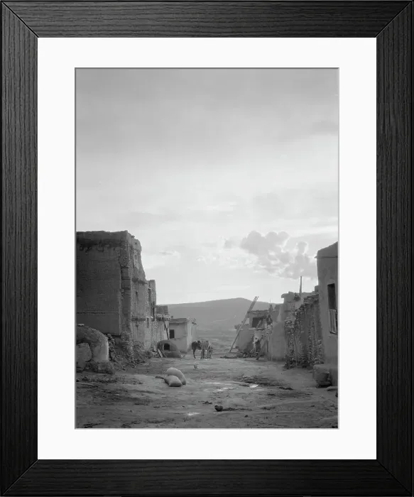 Framed Print : Acoma, New Mexico area views, between 1899 and 1928. Creator: Arnold Genthe Framed Print : Acoma, New Mexico area views, between 1899 and 1928. Creator: Arnold Genthe