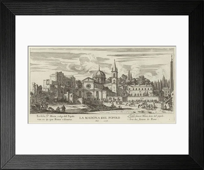 Framed Print : La Madona del Popolo, 1640-1660. Creator: Israel Silvestre