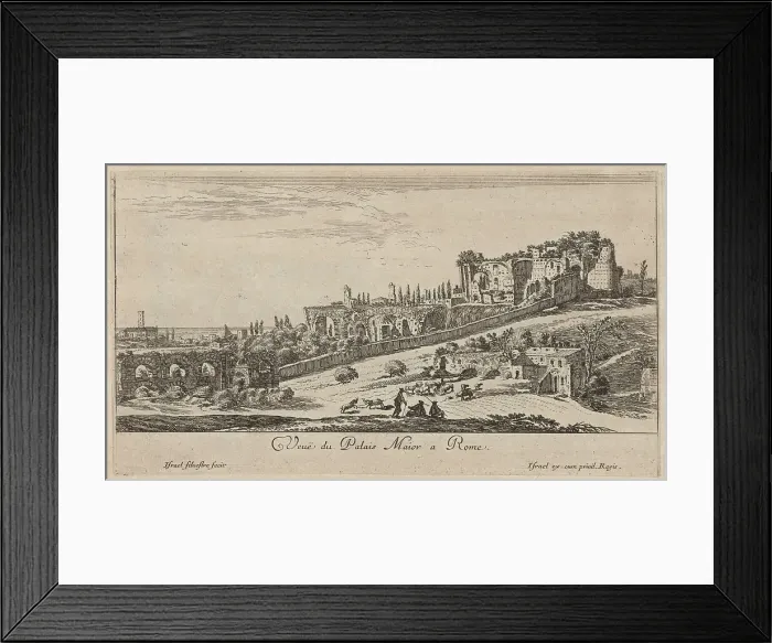 Framed Print : Veuë du Palais Maior a Rome, 1640-1660. Creator: Israel Silvestre Framed Print : Veuë du Palais Maior a Rome, 1640-1660. Creator: Israel Silvestre