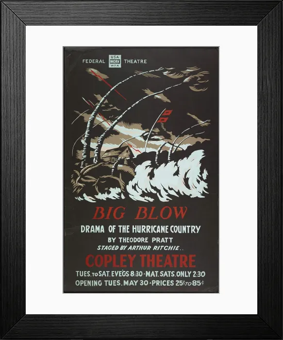 Framed Print : Big Blow, Boston, 1939. Creator: Unknown Framed Print : Big Blow, Boston, 1939. Creator: Unknown