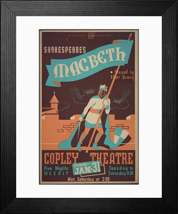 Framed Print : Macbeth, Boston, 1939. Creator: Unknown Framed Print : Macbeth, Boston, 1939. Creator: Unknown