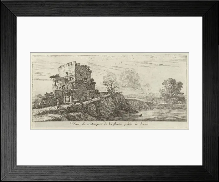 Framed Print : Veue d'une Antiquité de Constantin proche de Rome, 1640-1660. Creator: Israel Silvestre Framed Print : Veue d'une Antiquité de Constantin proche de Rome, 1640-1660. Creator: Israel Silvestre