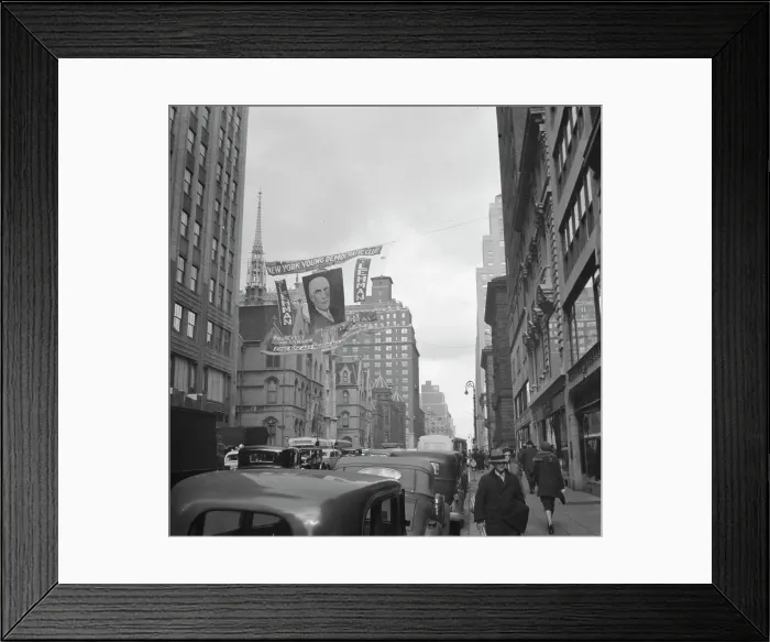 Framed Print : New York City views, between 1931 and 1938. Creator: Arnold Genthe Framed Print : New York City views, between 1931 and 1938. Creator: Arnold Genthe