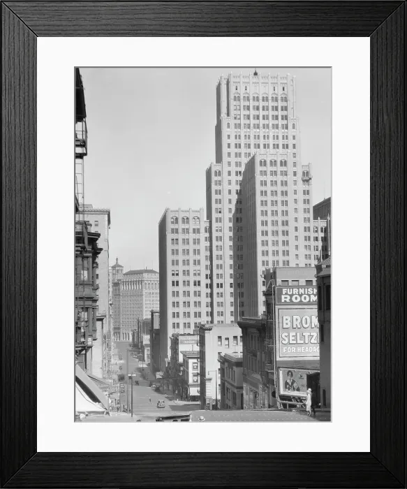 Framed Print : San Francisco views, 1927 Creator: Arnold Genthe Framed Print : San Francisco views, 1927 Creator: Arnold Genthe