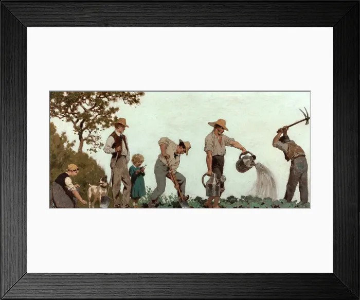 Framed Print : L'horticulture : Esquisse pour l'école de la rue Château-Landon, 10ème arrondissement... c.1881. Creator: Jules Didier Framed Print : L'horticulture : Esquisse pour l'école de la rue Château-Landon, 10ème arrondissement... c.1881. Creator: Jules Didier