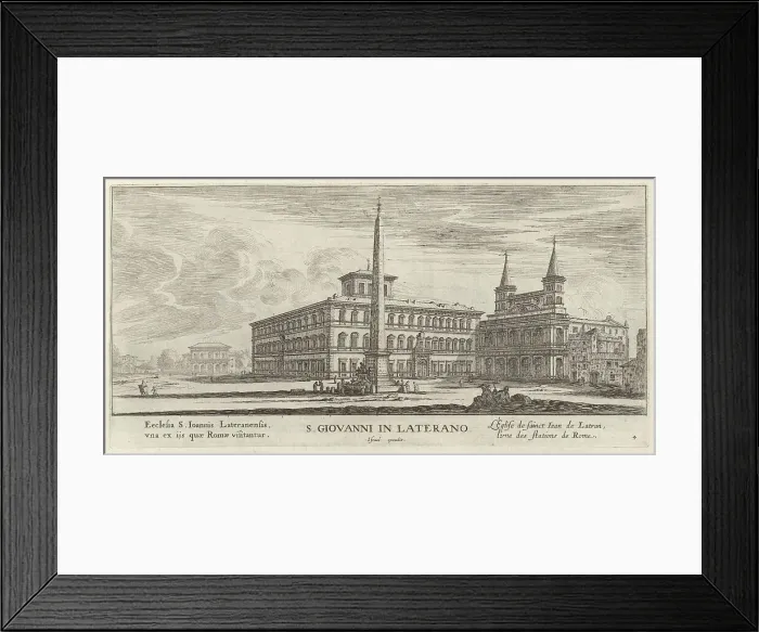Framed Print : S. Giovanni in Laterano, 1640-1660. Creator: Israel Silvestre Framed Print : S. Giovanni in Laterano, 1640-1660. Creator: Israel Silvestre