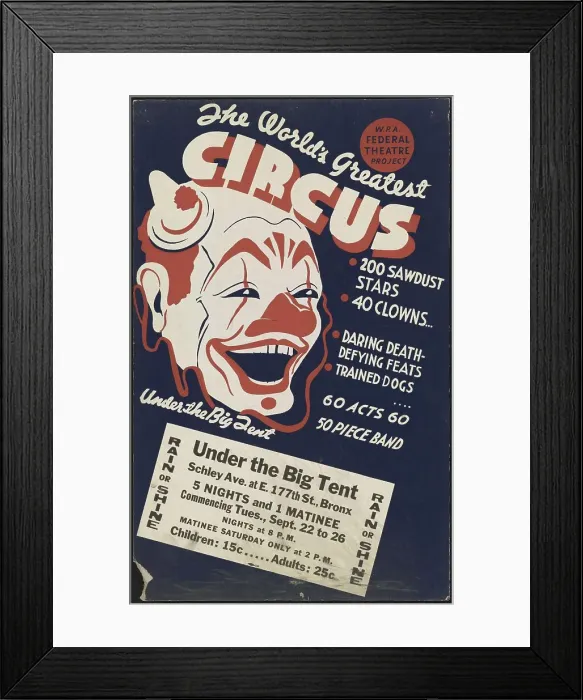 Framed Print : Circus 1, Bronx, New York, [1935]. Creator: Unknown