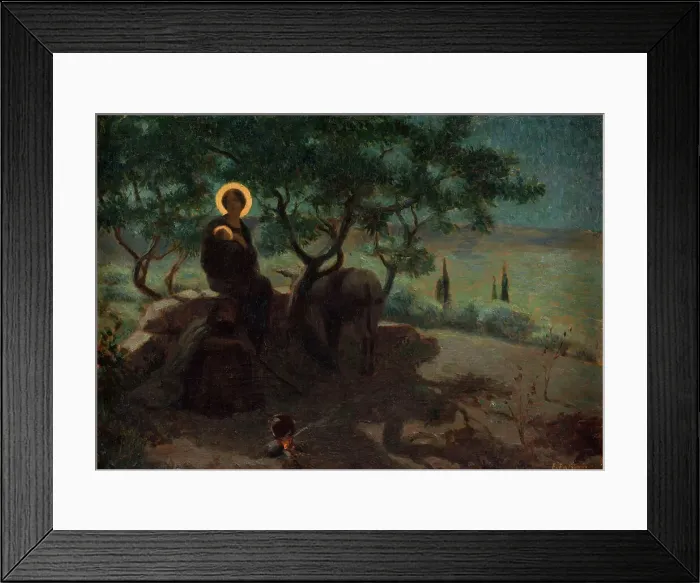 Framed Print : La fuite en Egypte, c.1915. Creator: Edmond Tapissier Framed Print : La fuite en Egypte, c.1915. Creator: Edmond Tapissier