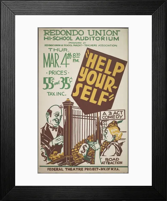 Framed Print : Help Yourself, [193-]. Creator: Unknown