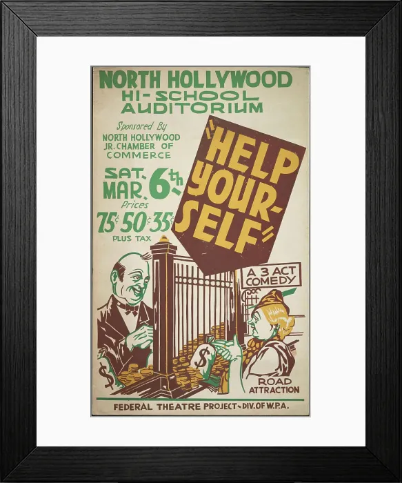 Framed Print : Help Yourself, [193-]. Creator: Unknown