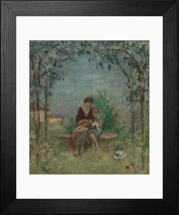 Framed Print : La couture : Esquisse pour le préau de l'école des filles de l'avenue Simon-Bolivar... c.1933. Creator: Georges d'Espagnat Framed Print : La couture : Esquisse pour le préau de l'école des filles de l'avenue Simon-Bolivar... c.1933. Creator: Georges d'Espagnat