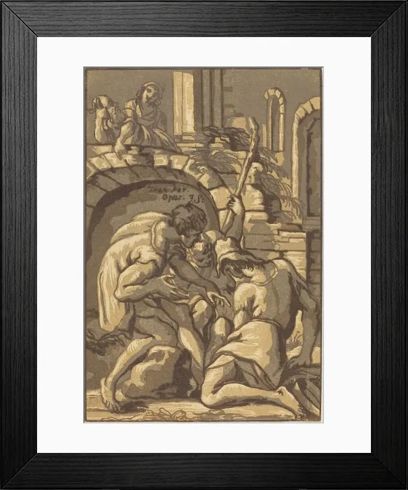Framed Print : Two Shepherds and a Boy. Creator: John Skippe Framed Print : Two Shepherds and a Boy. Creator: John Skippe
