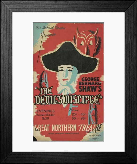 Framed Print : The Devil's Disciple, Chicago, 1937. Creator: Unknown Framed Print : The Devil's Disciple, Chicago, 1937. Creator: Unknown