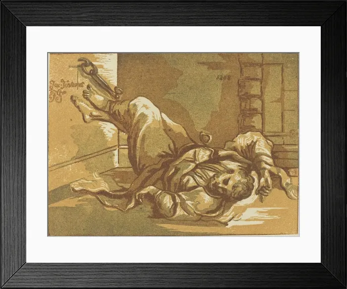 Framed Print : Man in Chains, 1808. Creator: John Skippe Framed Print : Man in Chains, 1808. Creator: John Skippe