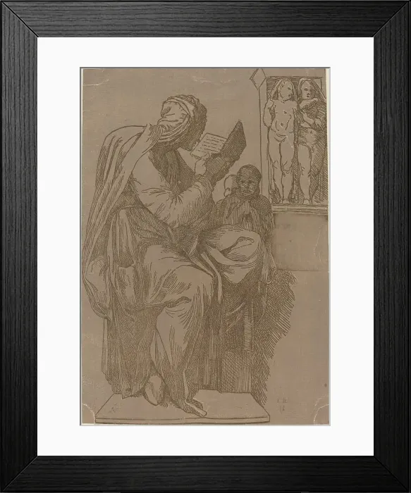 Framed Print : A Sibyl Reading, 1780s. Creator: John Skippe Framed Print : A Sibyl Reading, 1780s. Creator: John Skippe