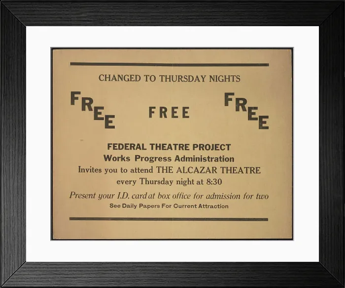 Framed Print : Theatre poster, Los Angeles, Los Angeles, [193-]. Creator: Unknown