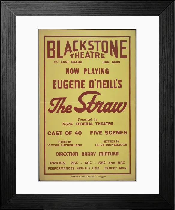 Framed Print : The Straw, Chicago, 1937. Creator: Unknown Framed Print : The Straw, Chicago, 1937. Creator: Unknown