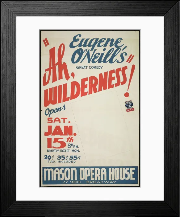 Framed Print : Ah Wilderness!, Los Angeles, 1938. Creator: Unknown Framed Print : Ah Wilderness!, Los Angeles, 1938. Creator: Unknown