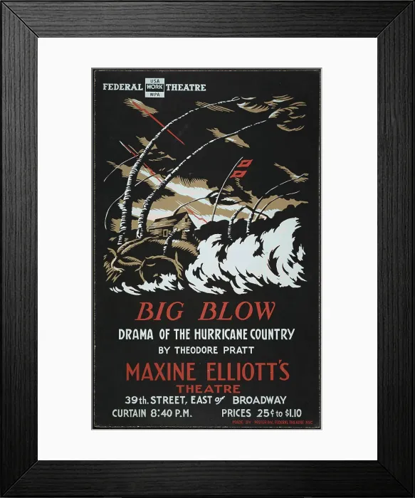 Framed Print : Big Blow, New York, 1938. Creator: Unknown Framed Print : Big Blow, New York, 1938. Creator: Unknown