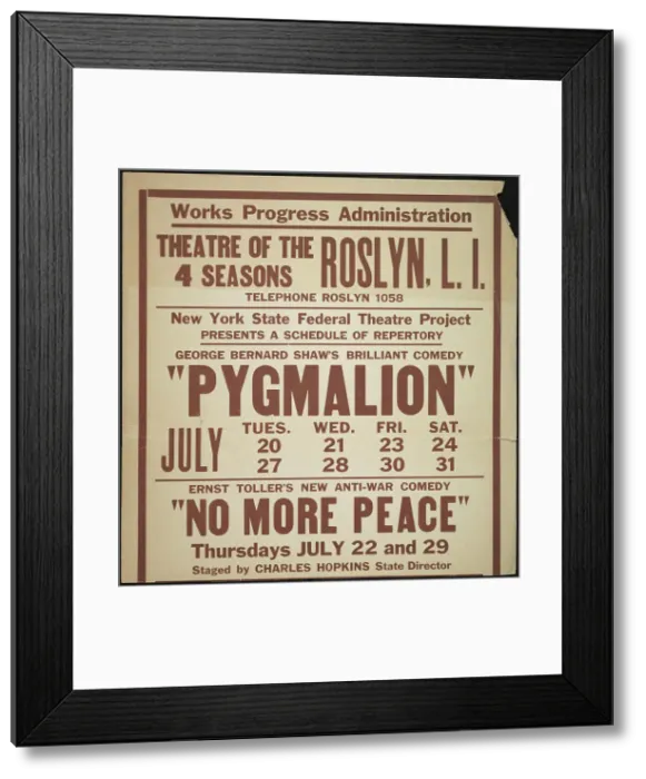 Framed Print : Pygmalion, Roslyn, NY, [1930s]. Creator: Unknown