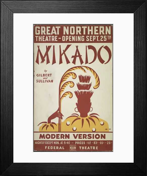 Framed Print : Mikado, Chicago, 1938. Creator: Unknown Framed Print : Mikado, Chicago, 1938. Creator: Unknown