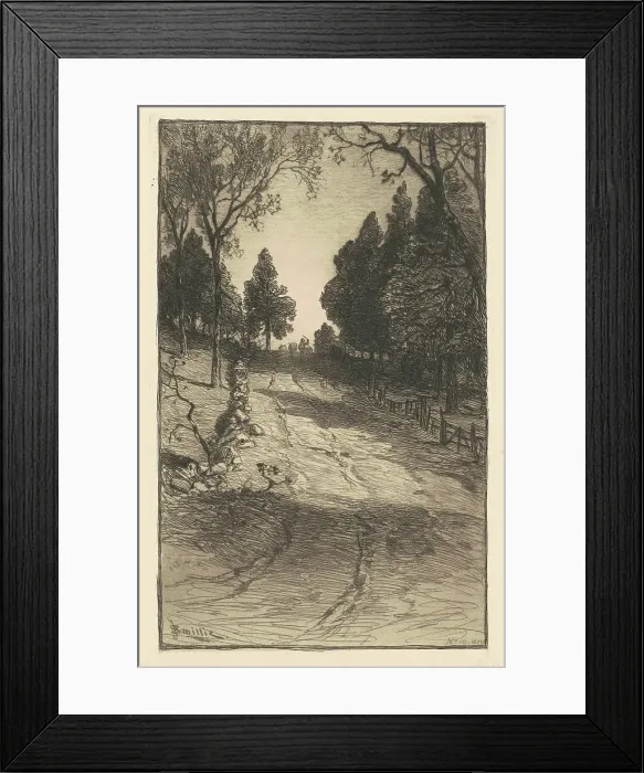 Framed Print : Up the Hill, 1879. Creator: James David Smillie Framed Print : Up the Hill, 1879. Creator: James David Smillie