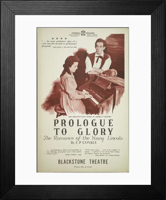 Framed Print : Prologue to Glory, Chicago, 1938. Creator: Unknown Framed Print : Prologue to Glory, Chicago, 1938. Creator: Unknown